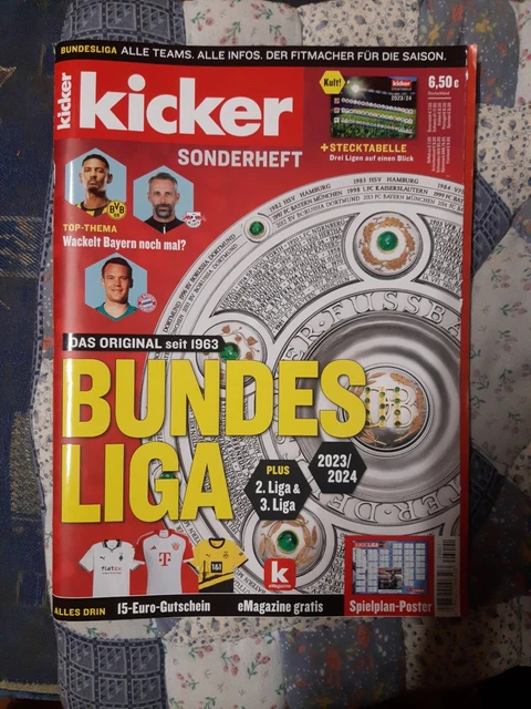 KICKER SONDERHEFT - Bundesliga - Saison 2023/2024 EUR 3,50 - PicClick DE
