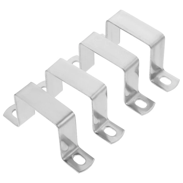 4pcs Pipe Mounting Brackets Pipe Support Base U Clamps