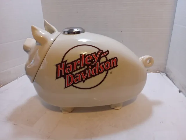 Harley Davidson Vintage (1984) Hog-Cookie Jar-Gas Tank with Chrome Gas Cap RARE!