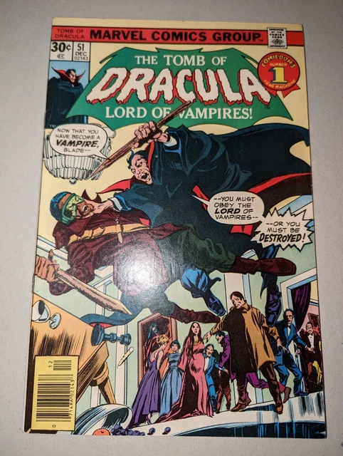TOMB OF DRACULA #51 Colan Blade Cover Key 1st Janus Cameo Marvel EUR 1 ...