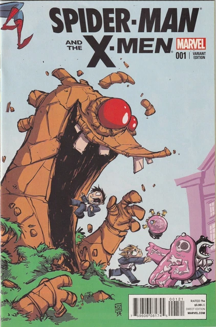 Spider-Man & The X-Men # 1 Skottie Young Variant Cover VF/NM Marvel 2014