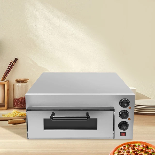 Pizza Ofen Förderer Brot Backen Edelstahl Backofen Edelstahl 2000W 220V