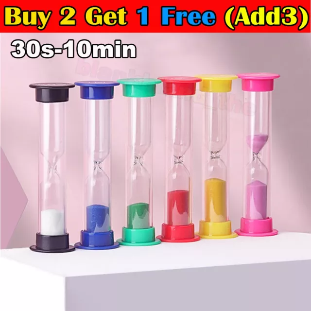 30s,1, 2, 3, 5,10 Minutes Sand Egg Timer Teaching Games TeethBrushing Timing