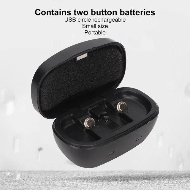 Estuche cargador portátil para amplificador auditivo baterías USB recargable 312 BST