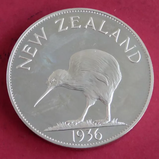 Edward Viii New Zealand 1936 Hallmarked Silver Proof Pattern Crown