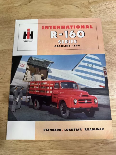Vintage 1953 International IH R-160 Truck Standard Loadstar Roadliner Brochure