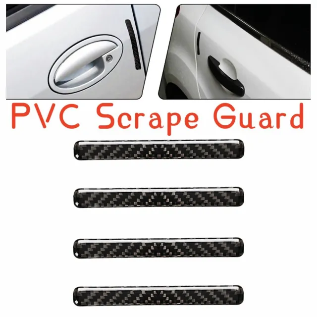 4× Car Door Front Bumper Scrape Guard Skid Plate Bumper Protect Anti-Scratch Kit