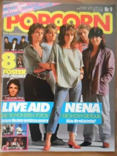 POPCORN 9- 1985 Nena T.X.T. Duran Duran Rambo Maffay Rick Springfield Udo Sandra
