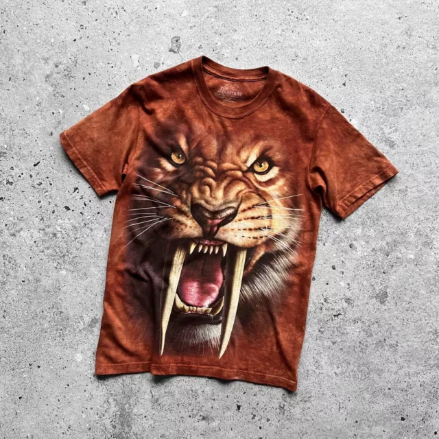 The Mountain Camiseta con estampado de tigre y dientes de sable para...