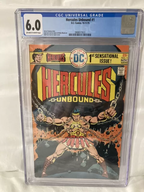 Hercules Unbound #1 (October-November 1975, DC Comics) Rare, CGC Graded (6.0)