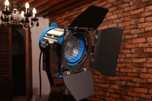 650W Fresnel Tungsten Spotlight Light + Bulb studio video film lighting