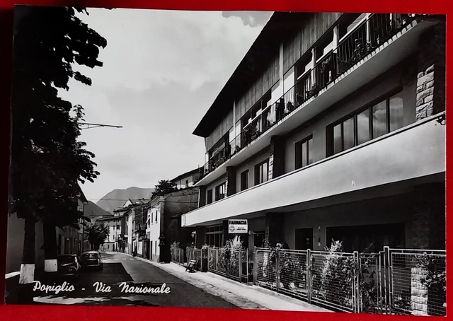 Cartolina ( Pistoia ) Popiglio Via Nazionale