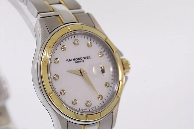 Ladies Raymond Weil 9460-SG-97081 Parsifal SS & 18k Gold Diamond Dial Watch