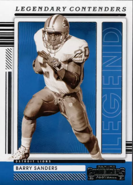 2021 Panini Contenders Barry Sanders #LGD-BSA Detroit Lions Legendary Contenders