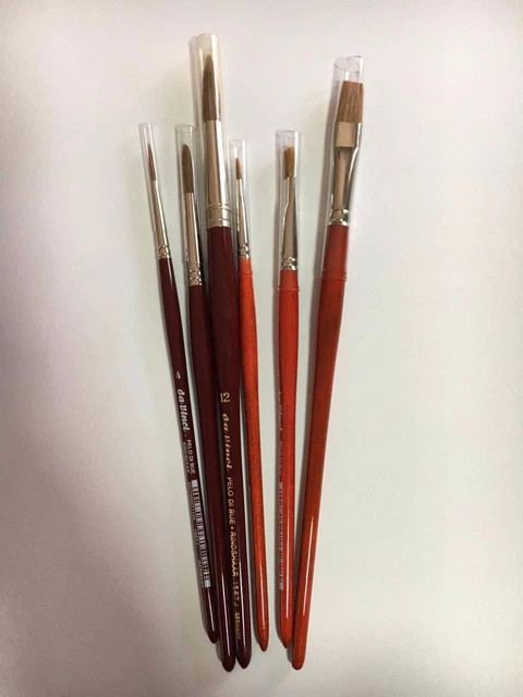 Set Da 6 Pennelli Da Vinci Pelo Di Bue Rindshaar 1887K-1587J