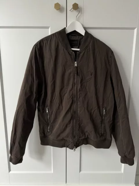 All Saints Lows Bomber Jacket brown men’s large