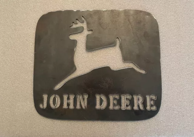 New John Deere Farm Deer Metal Sign Art Vintage Style Man Cave Tractor