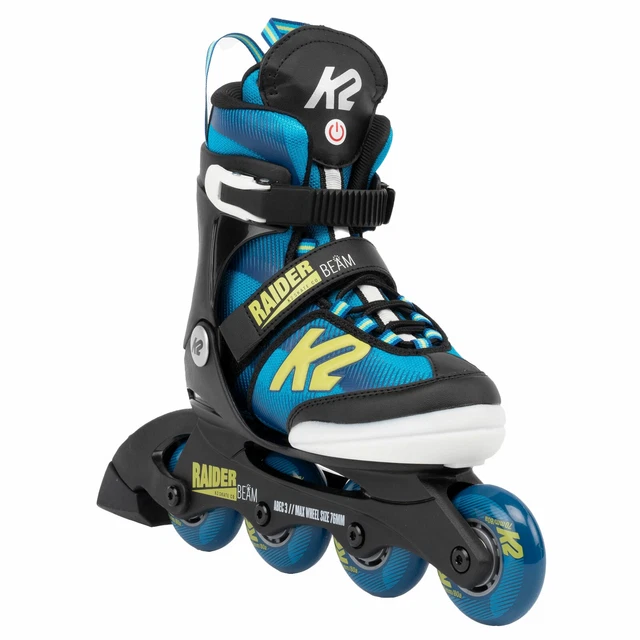 K2 RAIDER FAISCEAU KinderInliner Lumineux InlineSkates LedSkate Bleu