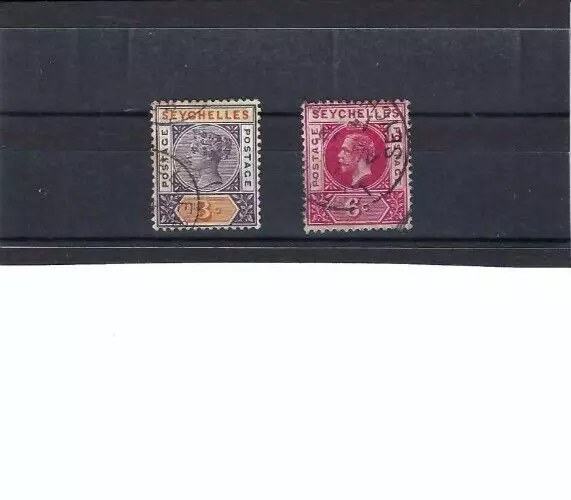 Seychelles.- Queen Victoria  Sc 3- King George V    Sc 65  Study  1893- 1912