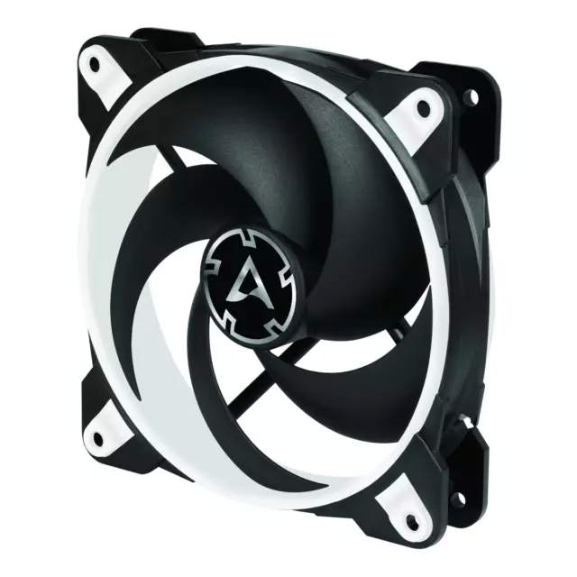 Arctic BioniX P120 (Weiß) – 120 mm PWM PST Gaming Lüfter optimiert für statische