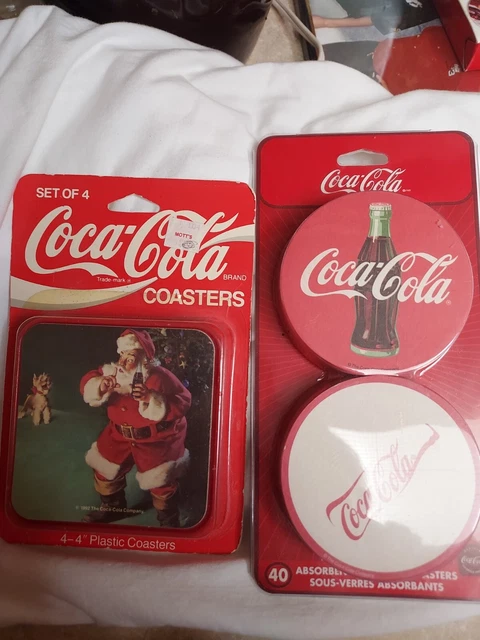 Coca Cola Coasters. Two Sets