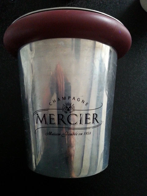 Seau à Champagne Mercier N°2 – Aluminium Argenté – Vintage – Bon état