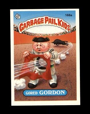 1986 Garbage Pail Kids Series 4 SET BREAK  #166a Gored Gordon
