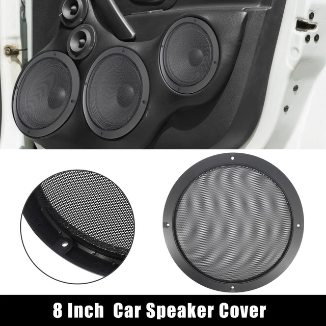 9" Titanium Tone Car Audio Speaker Cover Mesh Subwoofer Grill Glossy Guard