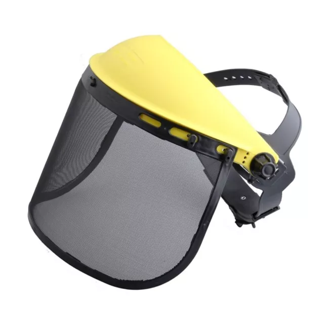 Hipa Safety Full Face Shield with Guard Mesh Visor for Weed Eating Whacking Mesh