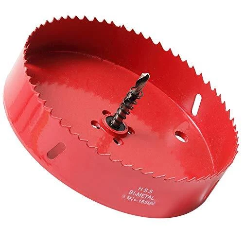Bi-Metal Hole Saw 6 1/8 Inch, 30 mm Cutting Depth HSS Hole Cutter for Cutting...