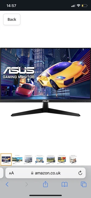 Asus VY249HE-W 24" LED Monitor 1920 x 1080 75Hz IPS HDMI, VGA, White