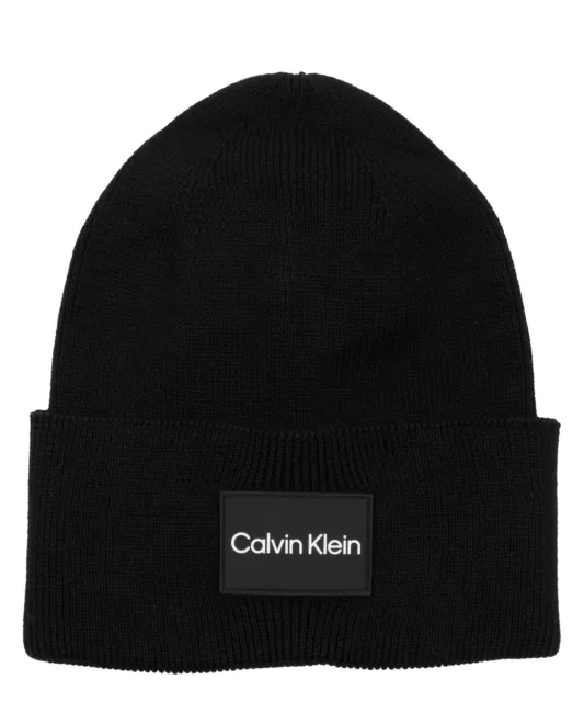 Calvin Klein berretto uomo K50K510986BAX nero Black cotone cappello cuffia