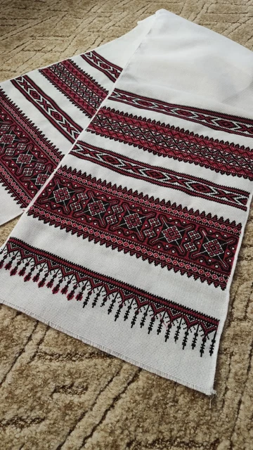 ❤️ Rushnyk Ukraine Hand Embroidered Table Runner, gift for her, linen napkins 🇺