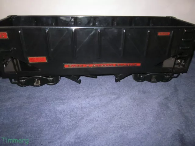 Buddy L Outdoor R.R. Railroad Pressed Steel Black Hopper Car #68502 Repro