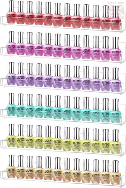 6er-Pack Acryl Nagellack Gestell Wandmontage Regal Halter