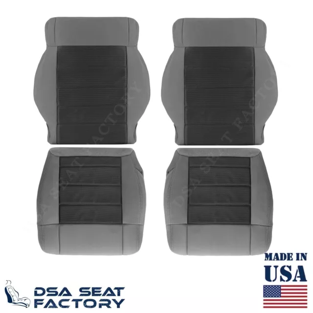 Para 2007-2012 Jeep Wrangler Juego completo de fundas de asiento delanteras...