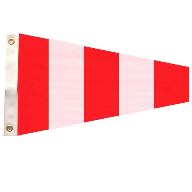 EDER ANSWEING CODE SIGNAL PENNANT NAUTICAL 1.33' x 3' ICOS Size 3 Brass Grommets