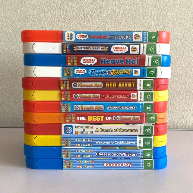 12x abc for kids dvd bundle thomas friends fireman sam bananas in