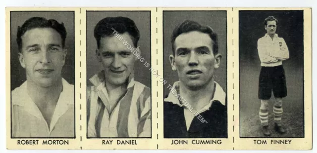 (Gc3124) THOMSON (DC)-FOOTBALL STARS (UNCUT) PRESTON NE - TOM FINNEY etc.