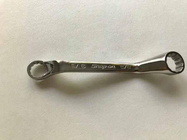 Snap-on Outils USA Mint 9/16 " 5/8 " SAE 60° Offset Court Boite Fin Clé XSO1820