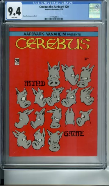 CEREBUS THE AARDVARK 20 CGC 9.4 WP DAVE SIM 9/80 Aardvark-Vanaheim