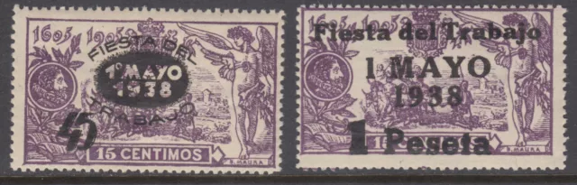 España Serie Fiesta Del Trabajo ** 761/762 - Año 1938 - Mnh - Lujo