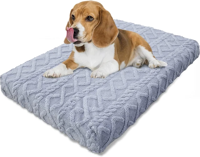 Orthopedic Dog Bed for Medium Dogs Deluxe Velvet Dog Beds Crate Bed Anti-Slip Do