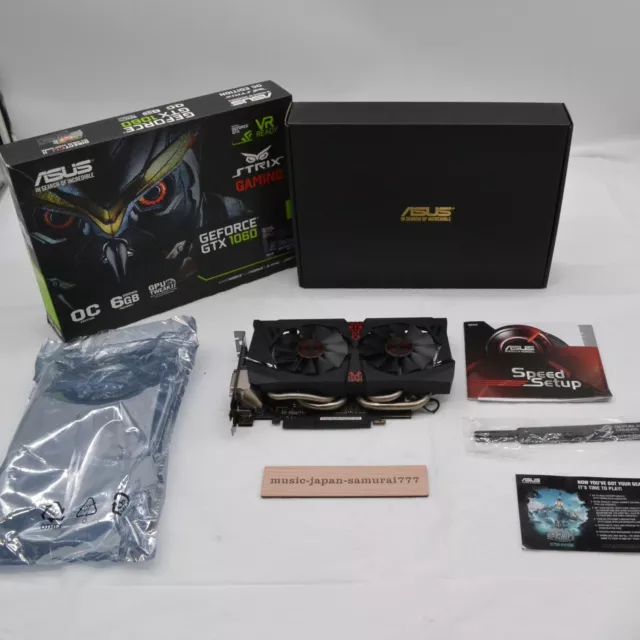 ASUS GeForce GTX 1060 6GB ROG Strix OC Edition VR Ready HDMI 2.0 DP 1.4  Graphic Card (STRIX-GTX1060-O6G-GAMING)