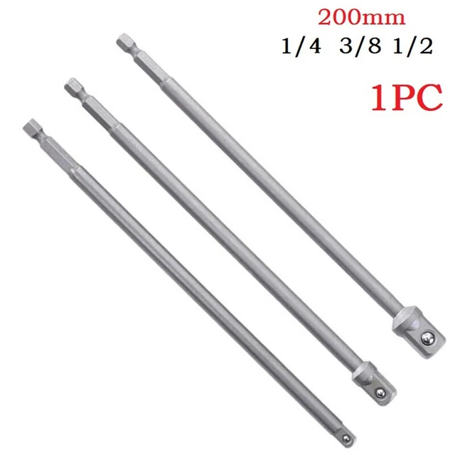 Perceuse Bout Prise Adaptateur 1/4 Tige Hexagonale Barre Extension Pour 1/4