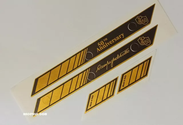 set for two rims vinyl decal campagnolo 50th 32h hole road sticker wheels rims