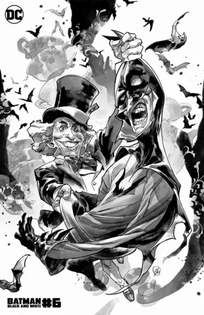 Batman Black & White (2021) #6 VF/NM Putri Villain Variant Cover (Mad Hatter)