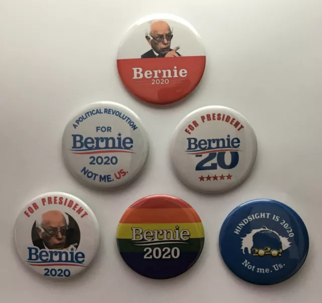 Bernie Sanders Campaign Buttons Set of 6 (SANDERS-801-ALL)