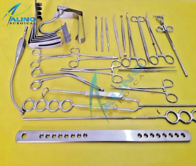 LOT DE 27 instruments chirurgicaux amygdalectomie - meilleure qualité ...