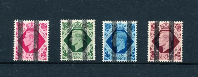 GB KGVI Post Office training stamps , 8d, 9d, 10d and 11d Mint